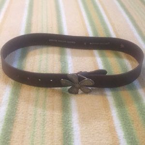 Silpada belt buckle and leather belt